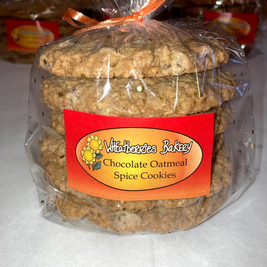 Chocolate Oatmeal Spice Cookies - 6 pack