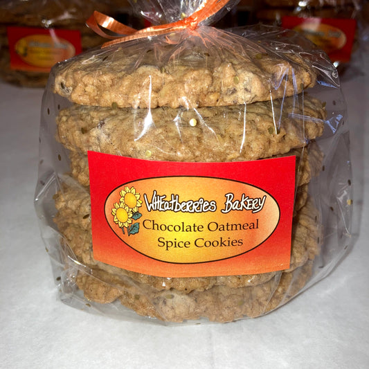 Chocolate Oatmeal Spice Cookies